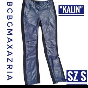 BCBGMaxAzria Blue and Black Pants